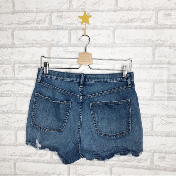 Uniqlo Distressed Cut Off Jean Shorts - Picture 5 of 5